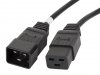 Lanberg Przedłużacz kabla zasilającego IEC 320 C19 - C20 VDE 1.8M VDE    czarny